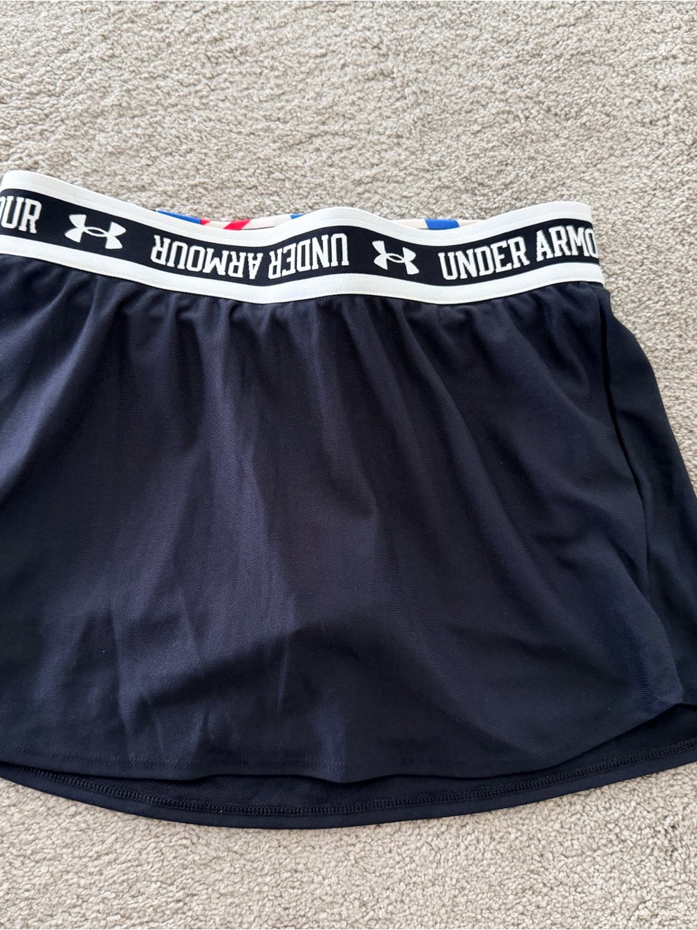 NWT Under Armour Pink and Black Athletic play up Skort with Branded Waistband